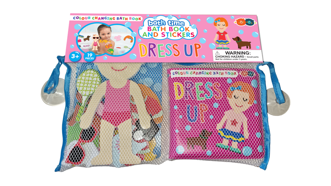 Colour Changing Bath Book & Stickers Dress Up