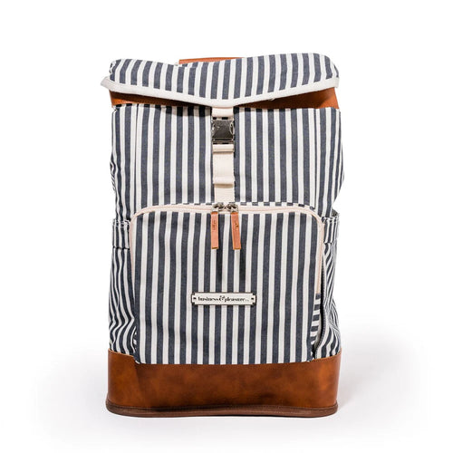 The Backpack Cooler - Laurens Navy Stripe