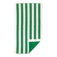 Crew Canyon Green Stripe Beach Towel