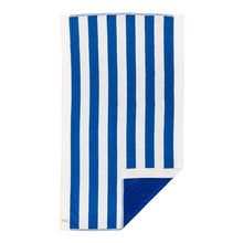 Crew Canyon Mediterranean Blue Stripe Beach Towel