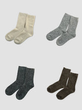 Wool Rib Wool Blend Socks (various)