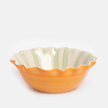 Orange Scallop Edge Heart Bowl