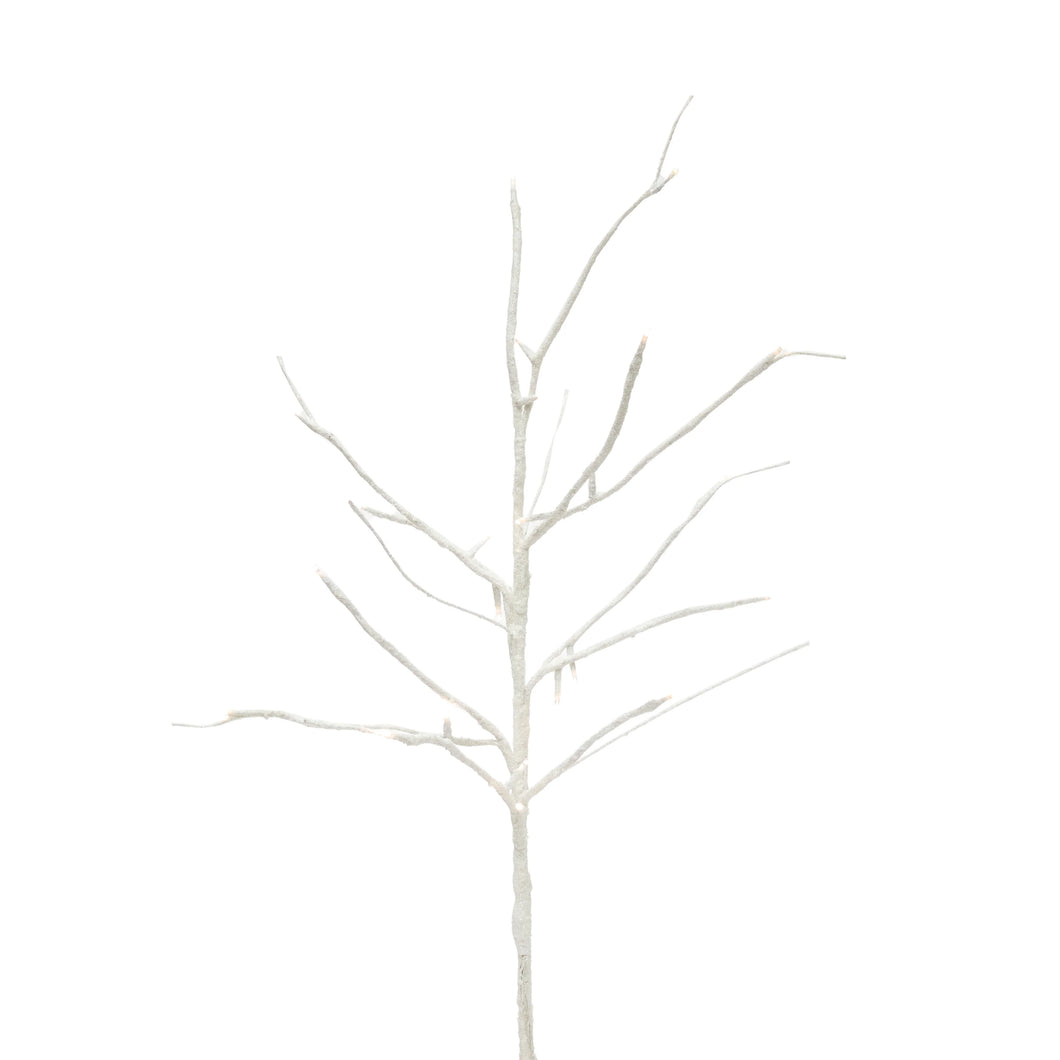 White Glitter Branch LED