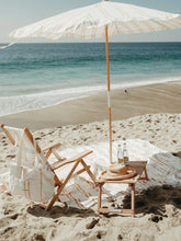 Amalfi Sand Two Stripe Beach Umbrella