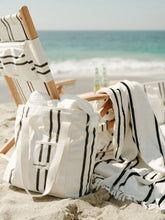 Beach Towel - Black Two Stripe