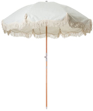Premium Sage Striped Beach Umbrella
