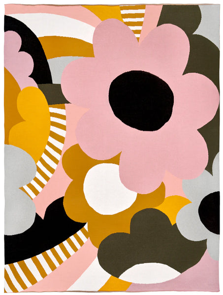 Peony Knit Throw