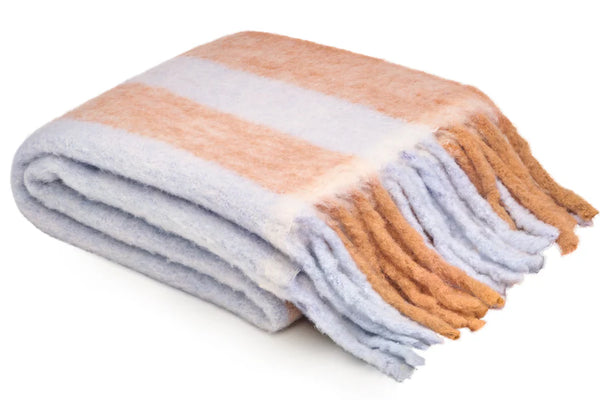 Lavender Stripe Bumble Blanket