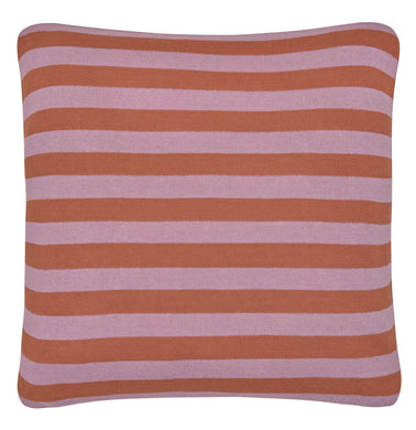 Lavender Stripe Knit Cushion