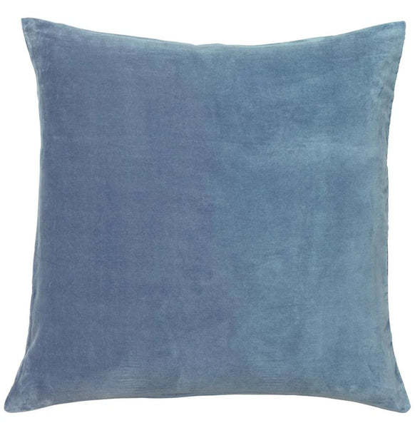 Dusty Blue Velvet Euro Pillowcase