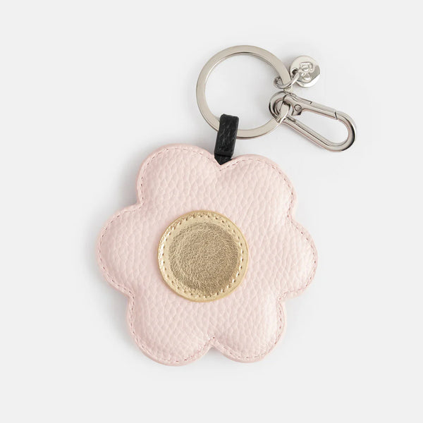 Pink & Gold Flower Keyring/ Bag Charm