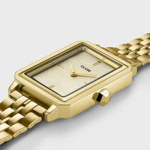 Fluette Gold Sand Textured Gold Link Watch