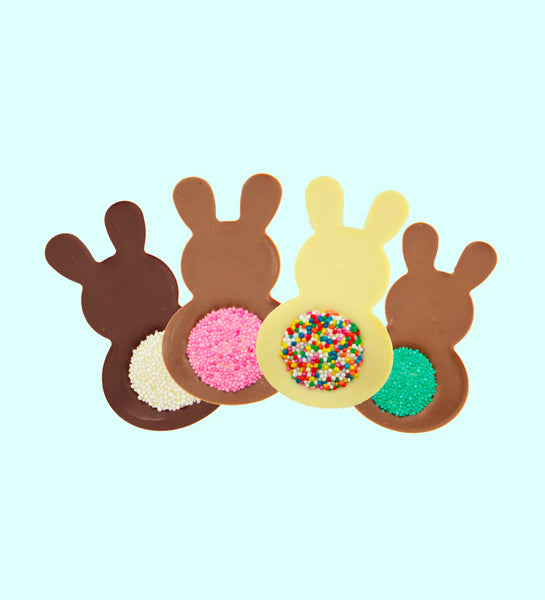 Chocolate Bunny with Coloured Tail