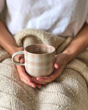 Soft Terracotta Check Mug Cat's Pyjamas