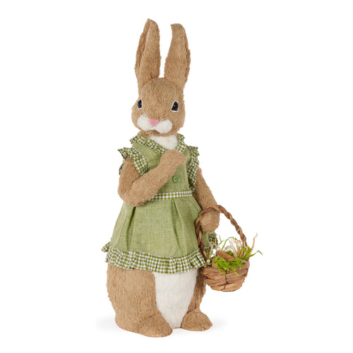 Mrs Meadow Rabbit with Basket 55cm