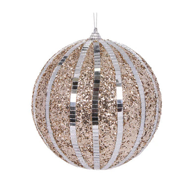 Mirrored Glitter Bauble