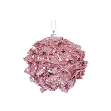 Mini Pink Ruffles Bauble