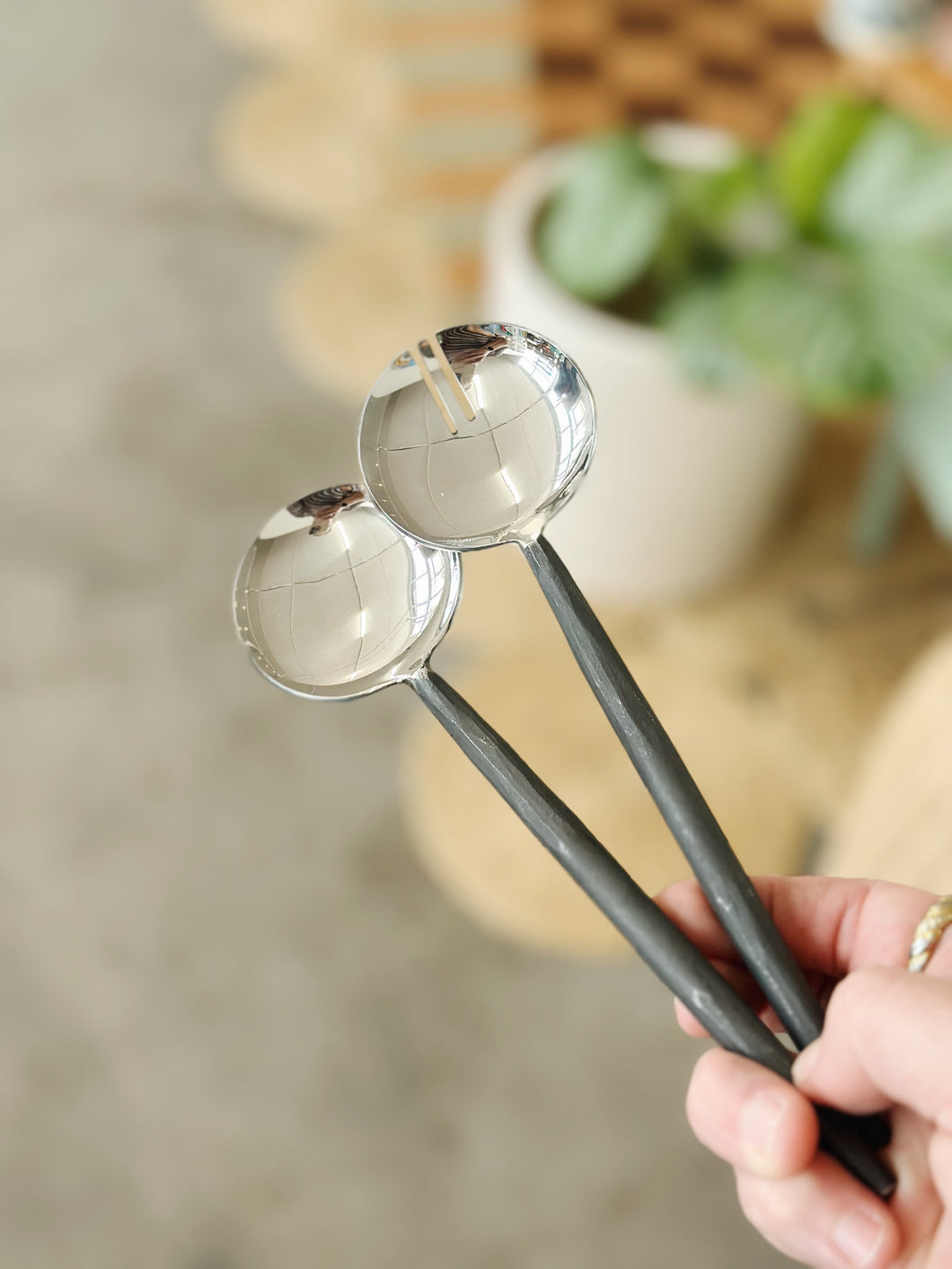 Slim Salad Server Set