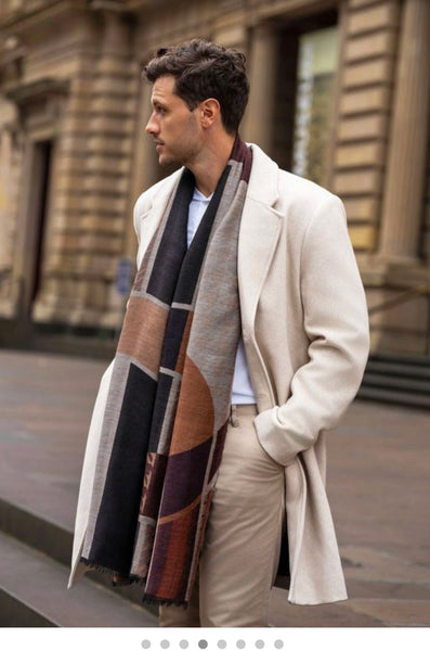 Agnes Reversible Merino Wool Scarf (Unisex)