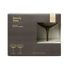 The Lou Smoke Coupe Glasses