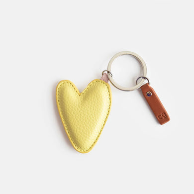 Pear Heart Keyring
