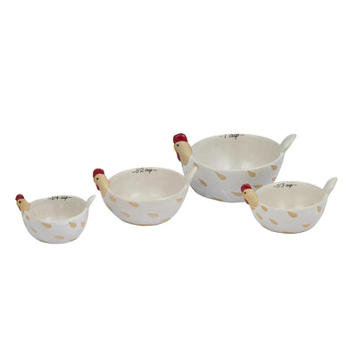Charlie Chook Ceramic Measuring Cups Set