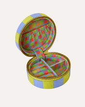 Green & Blue Stripe Mini Jewellery Box
