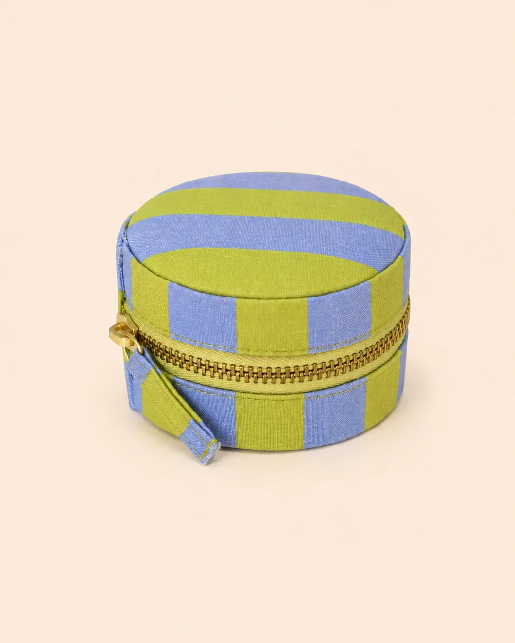 Green & Blue Stripe Mini Jewellery Box