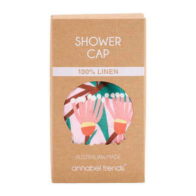 Linen Shower Cap - Blossom Branches