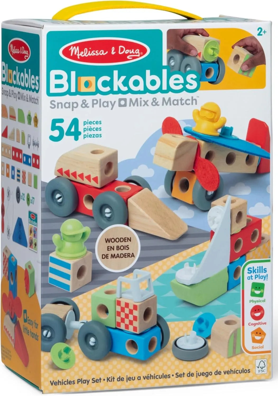 Blockables Vehicles Play Set 54pc