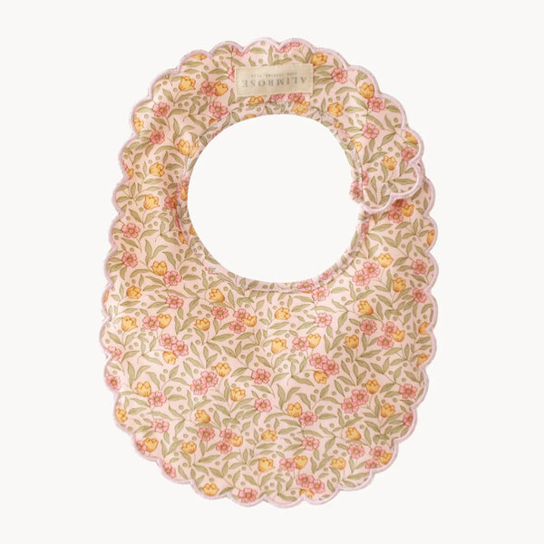 Scallop Bib Blossom Lily Pink