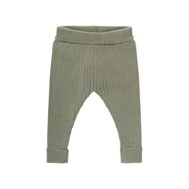 Chunky Rib Knit Pant - Olive
