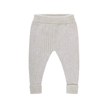 Organic Chunky Rib Knit Pant - Snow Marle