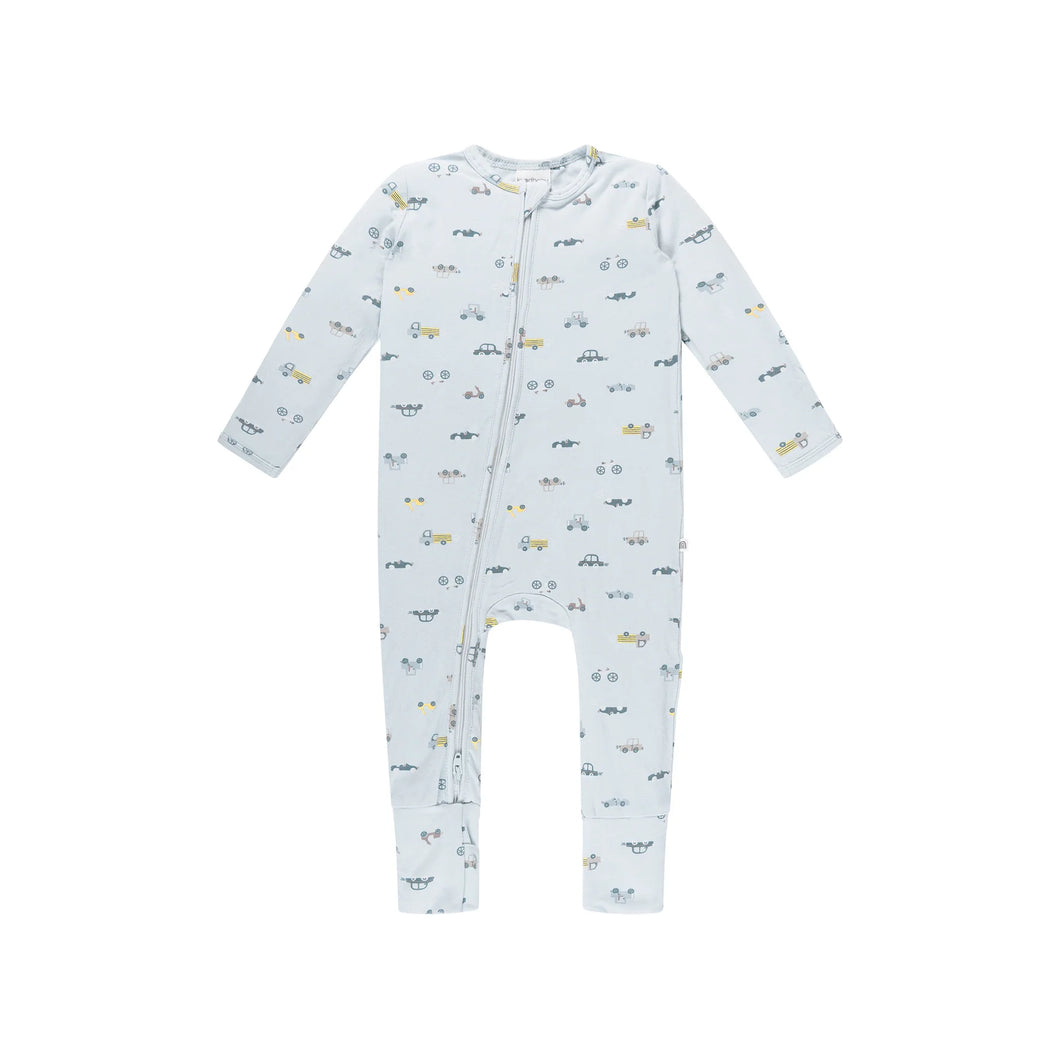 Day or Night Onesie - Blue Haze Cars