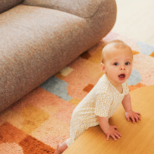 Onesie Zip Short Sleeve - Neutral Sunrise