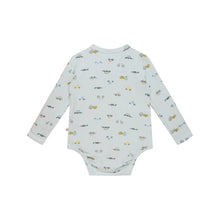 Comfy Bodysuit Long Sleeve - Blue Haze Cars