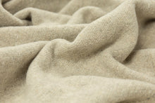 Oxford Merino Wool Blend Throw - Stone