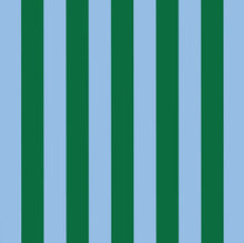 Tiny Zip Pouch – Green Blue Stripe