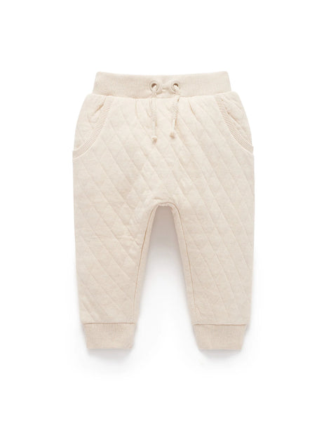 Quilted Track Pants - Wheat (various size)