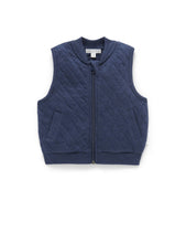 Quilted Vest - Marine