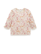 Thick Layering Top Fox Glove Floral