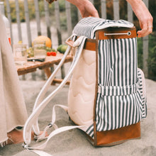 The Backpack Cooler - Laurens Navy Stripe