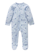 Pale Blue Leaf Zip Growsuit (Various Sizes)