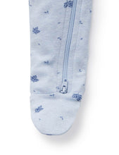 Pale Blue Leaf Zip Growsuit (Various Sizes)