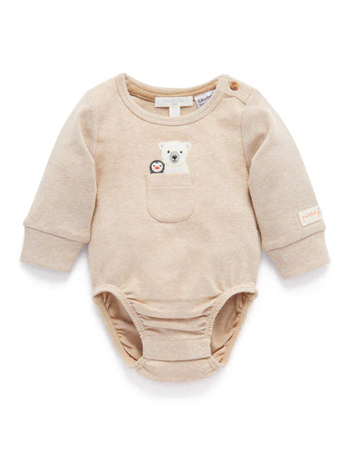 Snow Friends Bodysuit Camel Melange (Various Sizes)