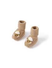 Sheep Knitted Booties - Mushroom