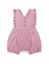 Corduroy Ruffle Romper - Hyacinth