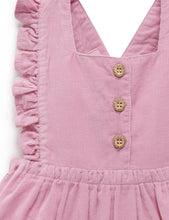 Corduroy Ruffle Romper - Hyacinth