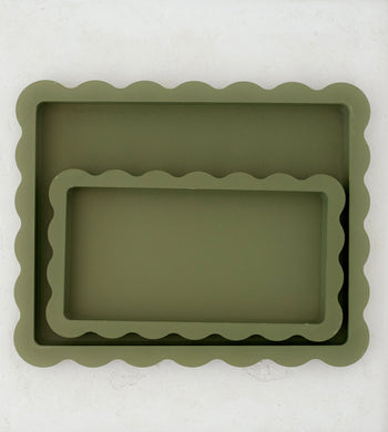 Wave Tray - Moss Green