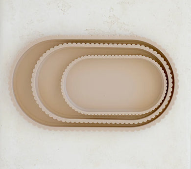 Scalloped Trinket Tray - Oatmeal